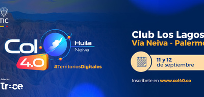 Imagen diseñada para evento Col 4.0 Huila, Neiva