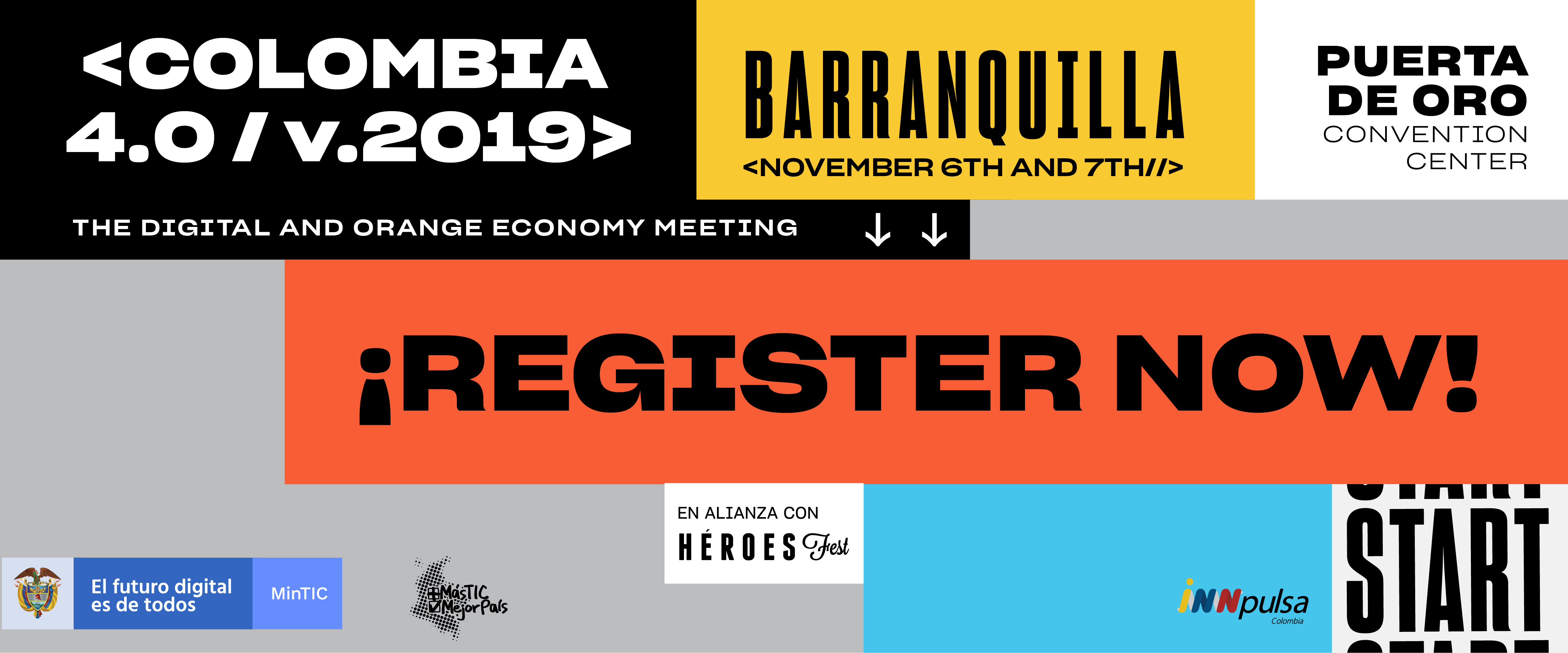 Colombia 4.0 arrives to Barranquilla on November 6 and 7!